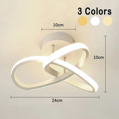 Lampa sufitowa LED — geometryczna oprawa trzy pierścienie, styl modern | Norivo Norivo