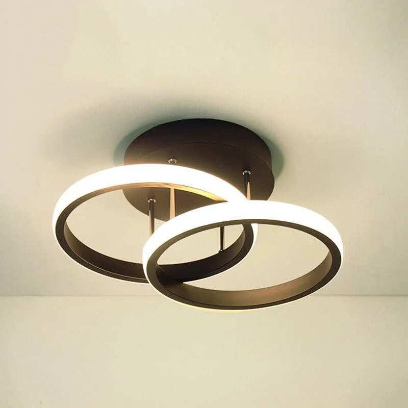 Lampa sufitowa LED — geometryczna oprawa trzy pierścienie, styl modern | Norivo Norivo