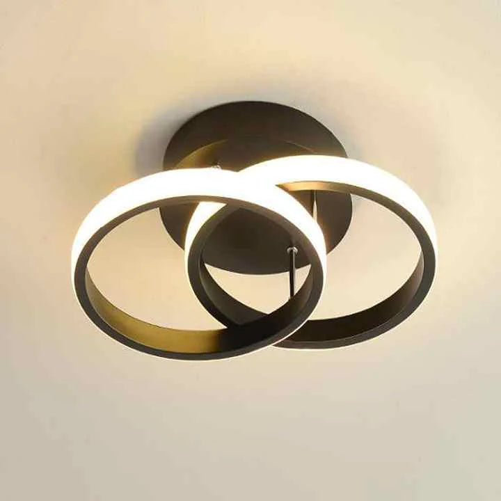 Lampa sufitowa LED — geometryczna oprawa trzy pierścienie, styl modern | Norivo Norivo