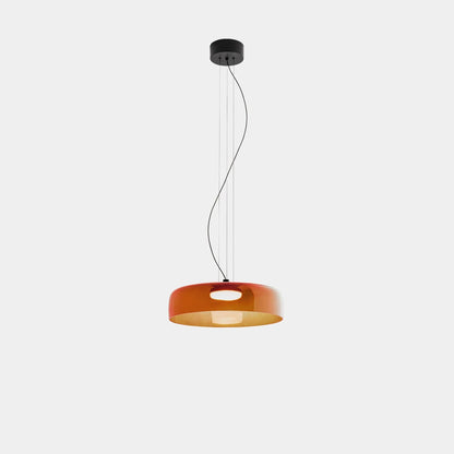 Szklana lampa wisząca z warstwowym kloszem — styl retro | Norivo Norivo