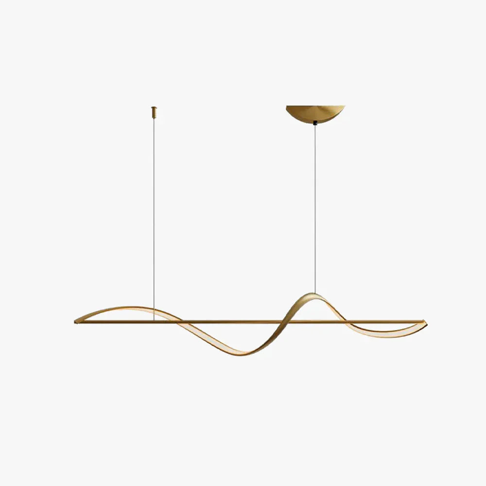 Lampa wisząca Fala LED — dynamiczna forma nad stół lub wyspę | Norivo Norivo