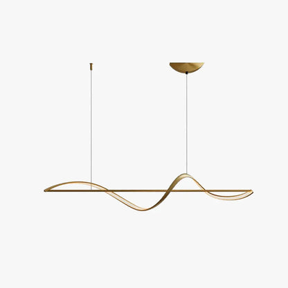 Lampa wisząca Fala LED — dynamiczna forma nad stół lub wyspę | Norivo Norivo