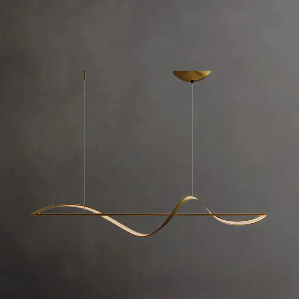 Lampa wisząca Fala — nowoczesna lampa LED nad stół lub wyspę kuchenną | Norivo Norivo