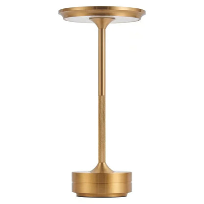 Elegancka lampka stołowa LED — metalowa, ładowana USB, 3 kolory | Norivo Norivo