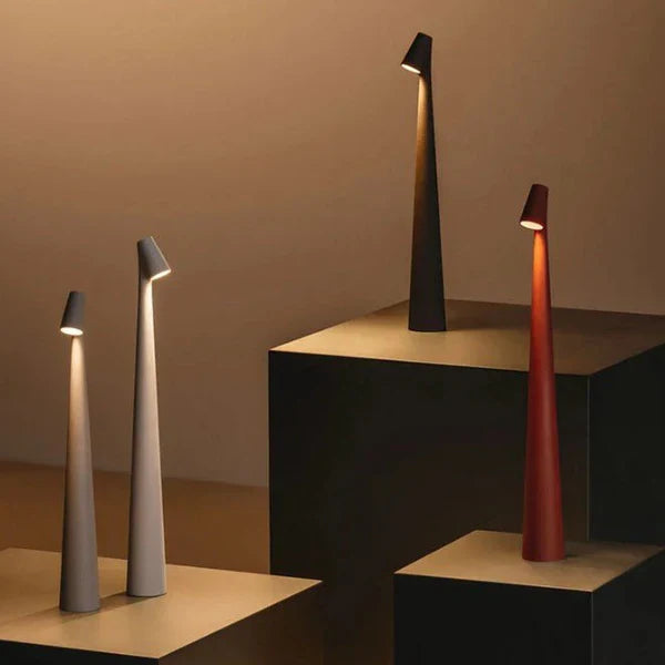 Elegancka lampa stołowa LED — smukły design, dotykowy włącznik, 5 kolorów | Norivo Norivo