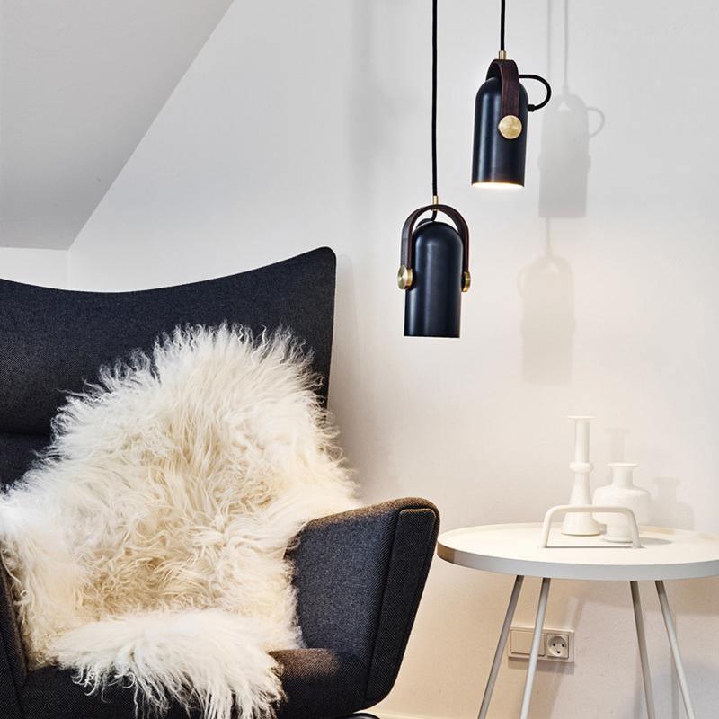 Lampa wisząca loftowa — drewno i metalowy klosz | Norivo Norivo