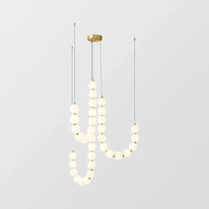 Lampa wisząca LED — efektowna forma naszyjnika z kulami świetlnymi | Norivo Norivo