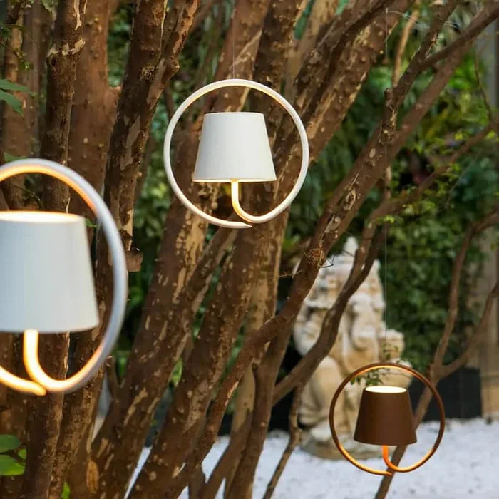 Bezprzewodowa lampa wisząca LED — geometryczna Norivo