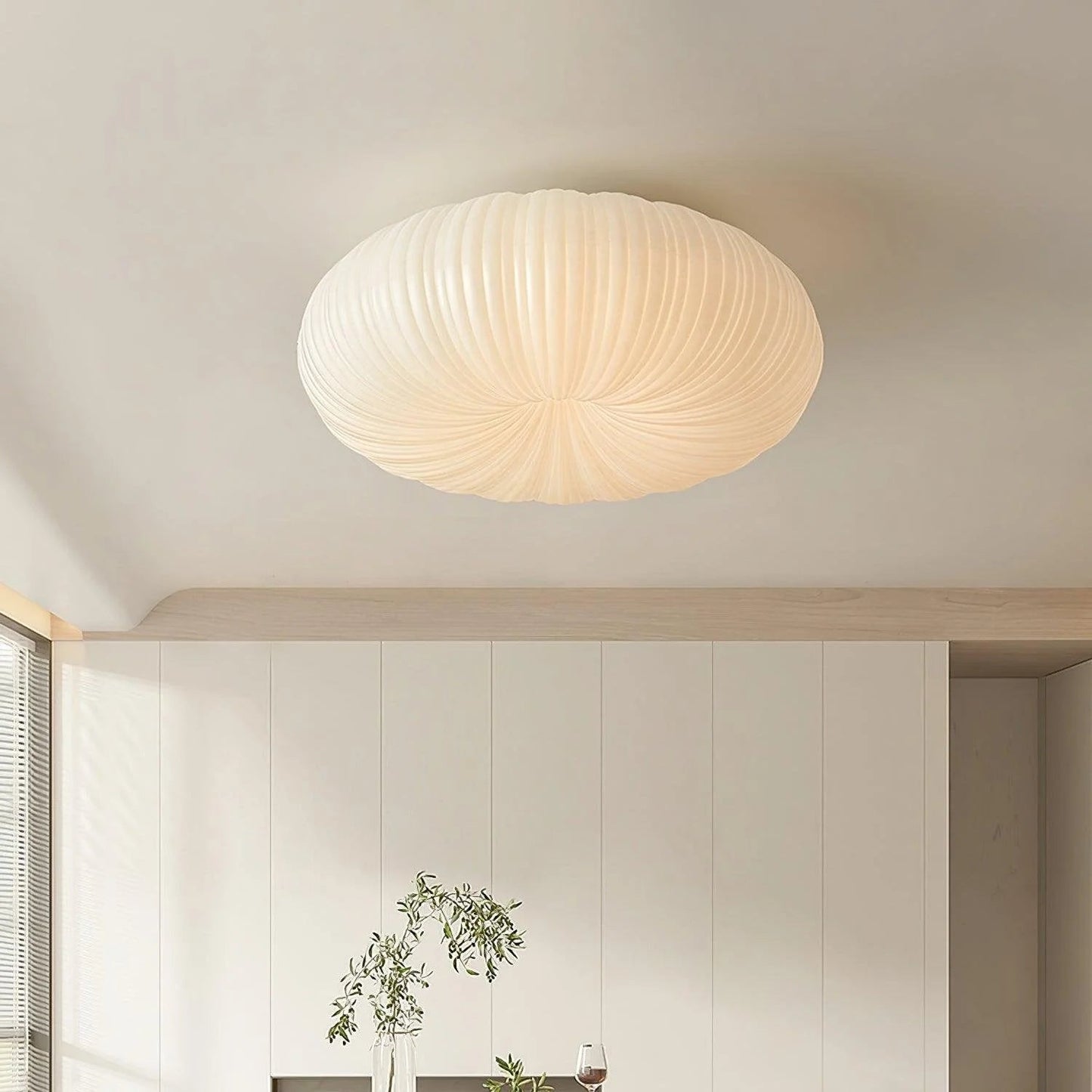 Lampa sufitowa kopułowa — inspirowana muszlą, styl japandi | Norivo Norivo