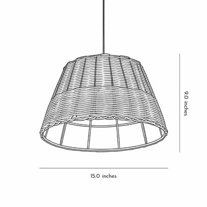 Rattan Glow lampa wisząca zdjęcie 12