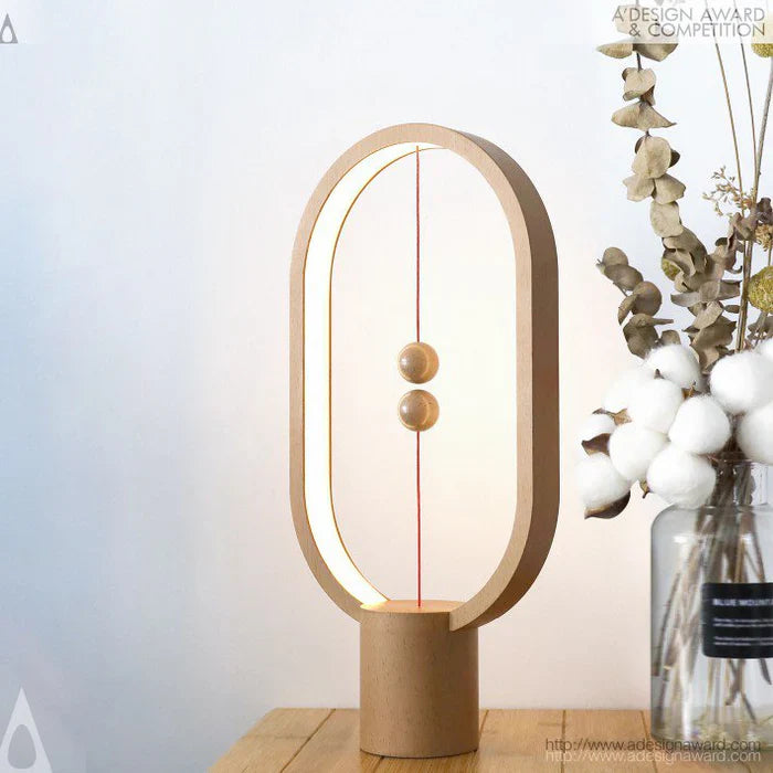 Lampka LED lewitująca z magnetycznym włącznikiem — biurkowa | Norivo Norivo